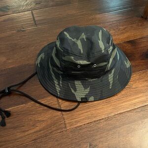 adidas Black and Gray Camo Bucket Hat